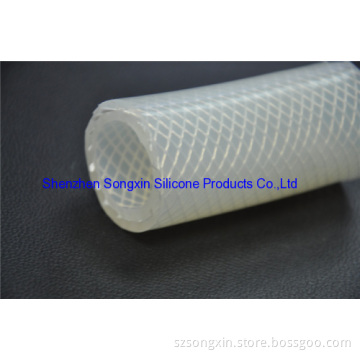 Food Grade Braided Rubber Silicone Tube 